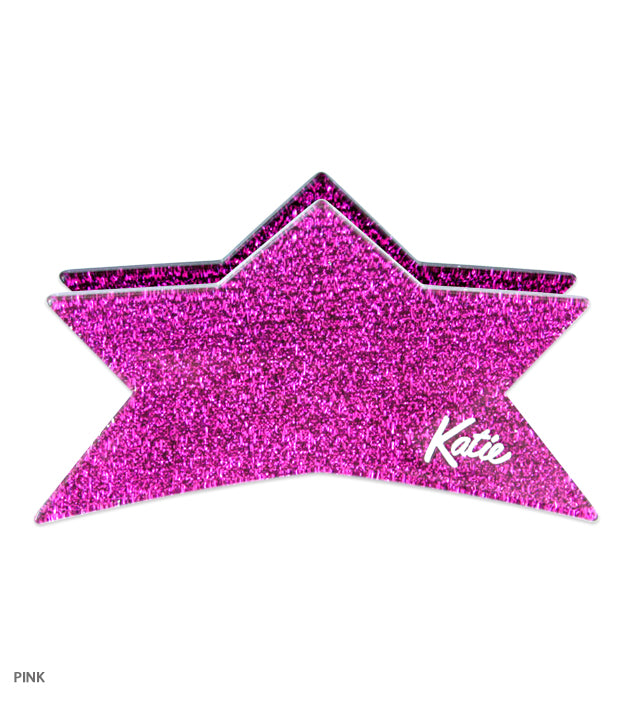 GLITTER star clip