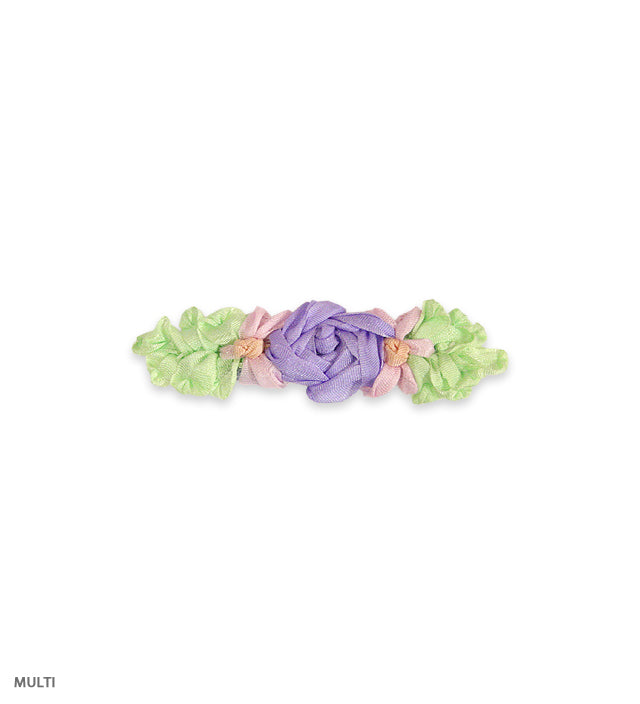 RIBBON FLOWER barrette