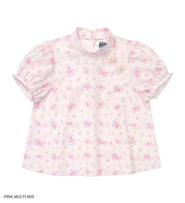 BABY BUNNY SHOWER china puff blouse