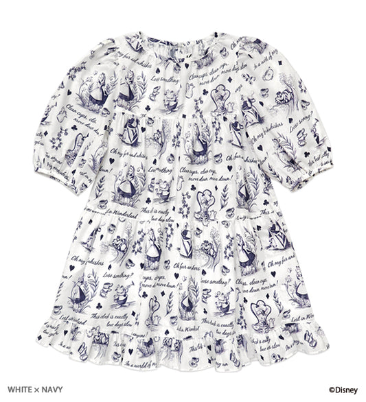 Disney “ALICE IN WONDERLAND” / THE KATIE COLLECTION ~“Alice” fabric collection~ puff dress