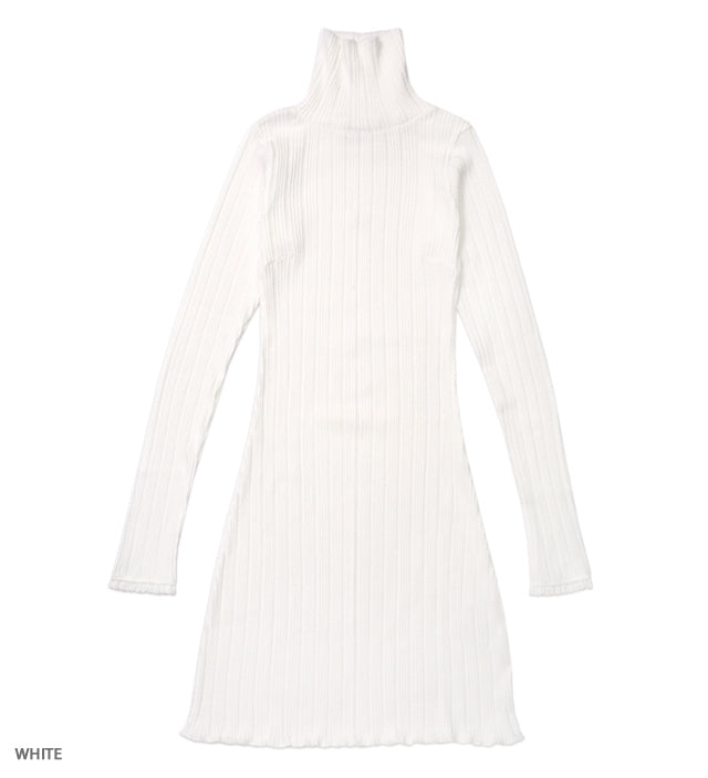 UNDER PRETTIES bottle neck long sleeve one-piece