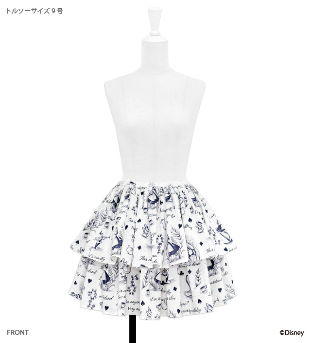 Disney “ALICE IN WONDERLAND” / THE KATIE COLLECTION ~“Alice” fabric collection~ can can skirt