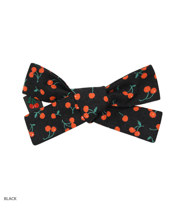 CHERRY RIBBON barrette