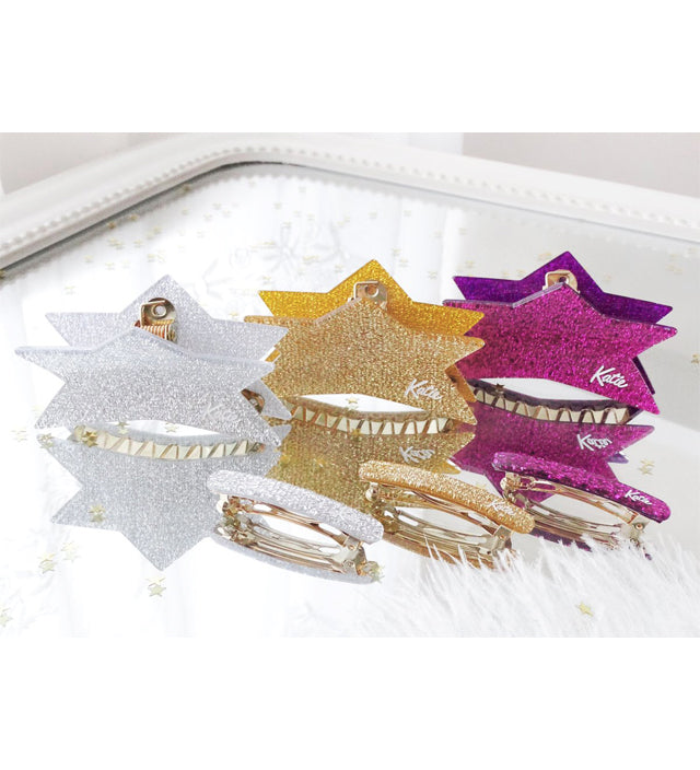 GLITTER star clip