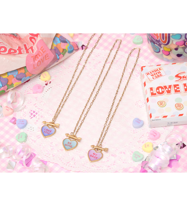 SWEET HEART heart candy necklace