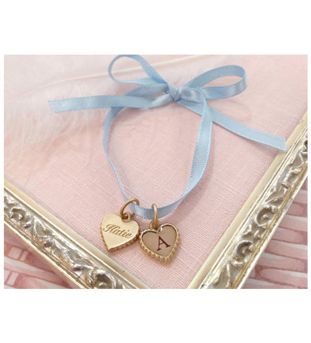 SWEET HEART petit heart initial charm