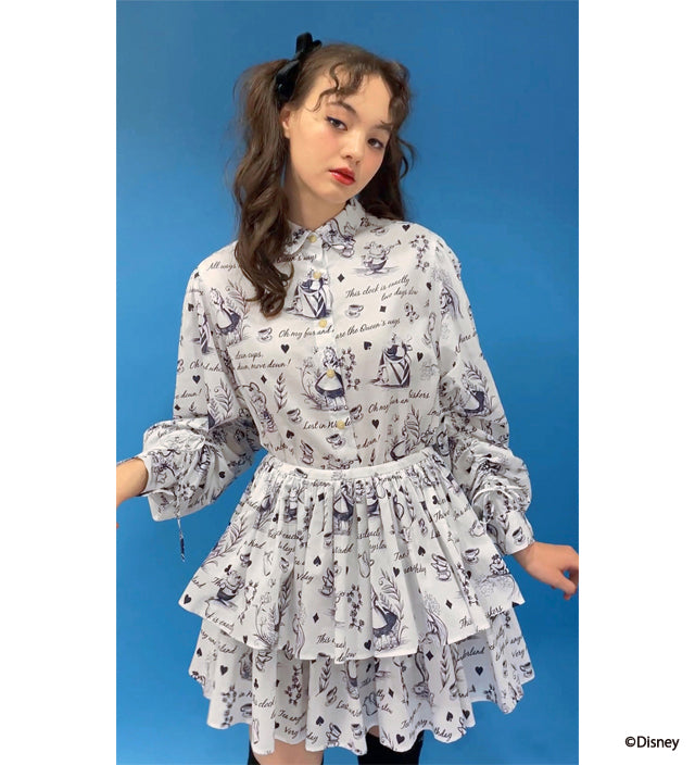 Disney “ALICE IN WONDERLAND” / THE KATIE COLLECTION ~“Alice” fabric collection~ can can skirt
