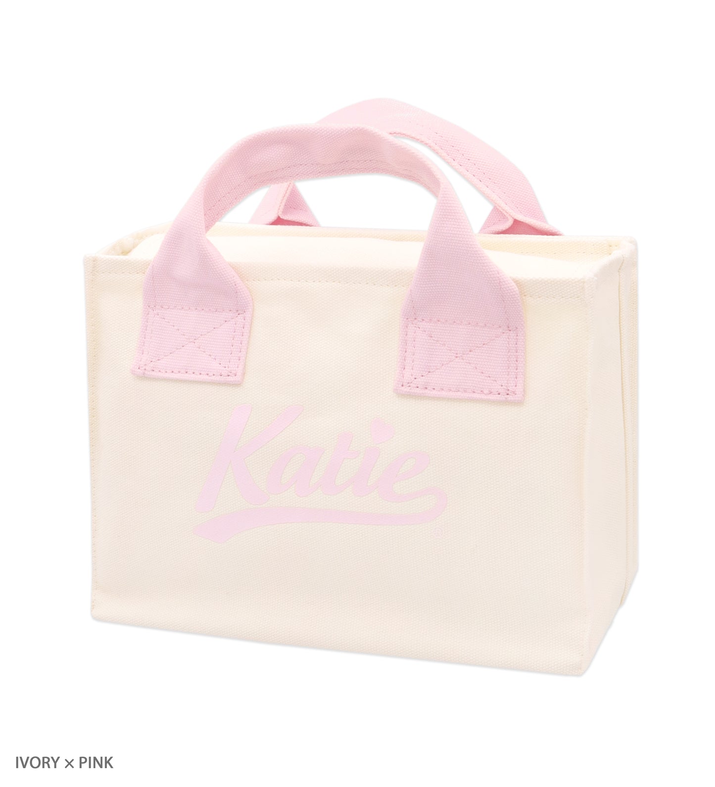 KATIE LOGO fluffy bunny canvas tote