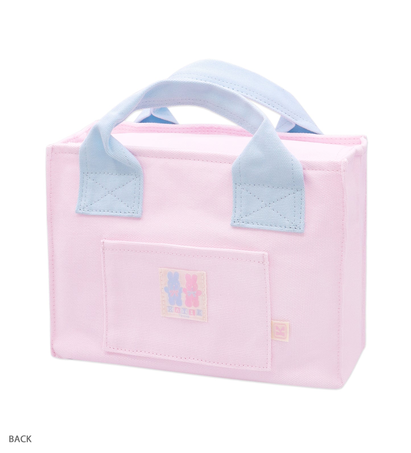 KATIE LOGO fluffy bunny canvas tote