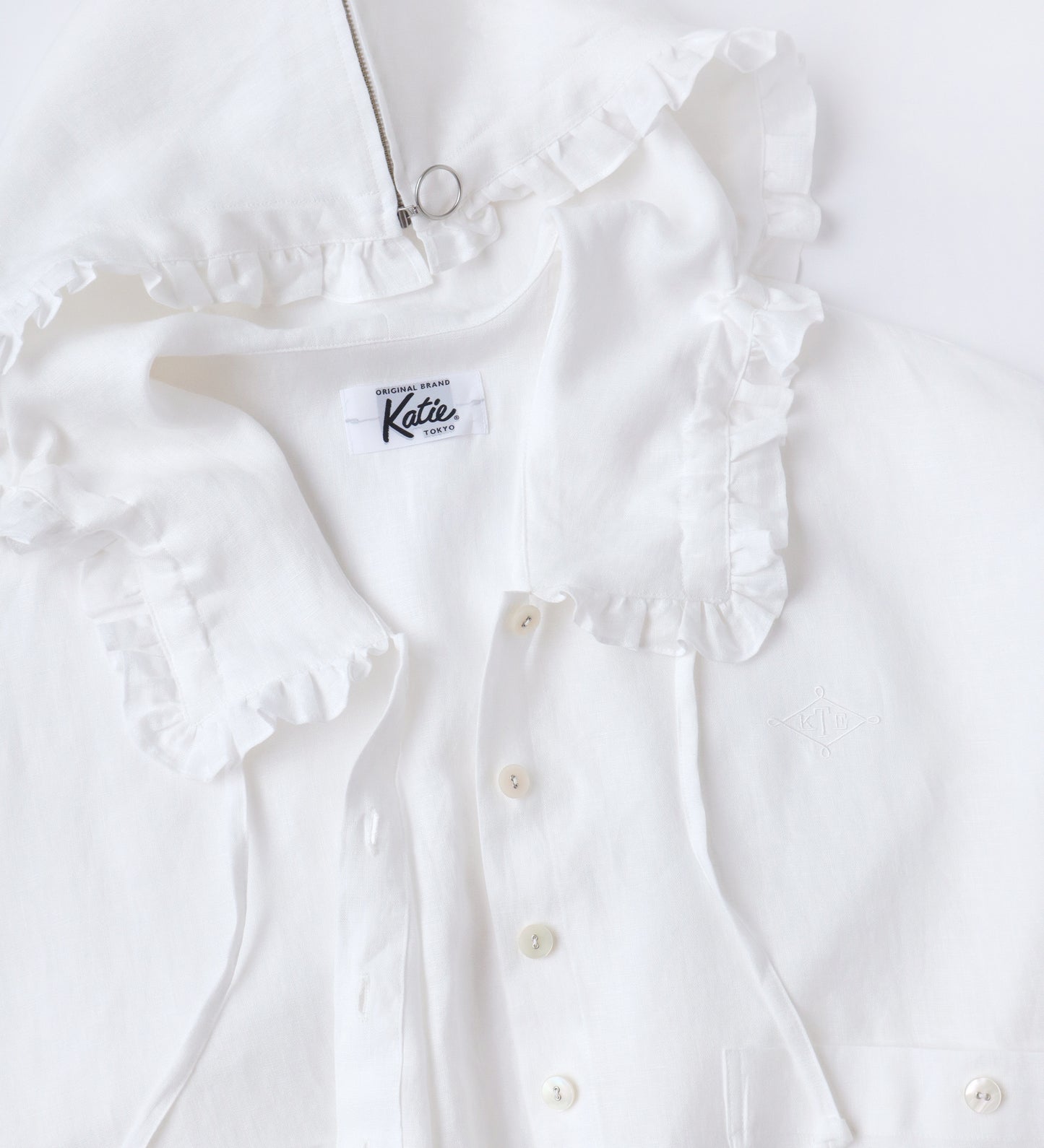 SUMMER WIND frill hood jacket
