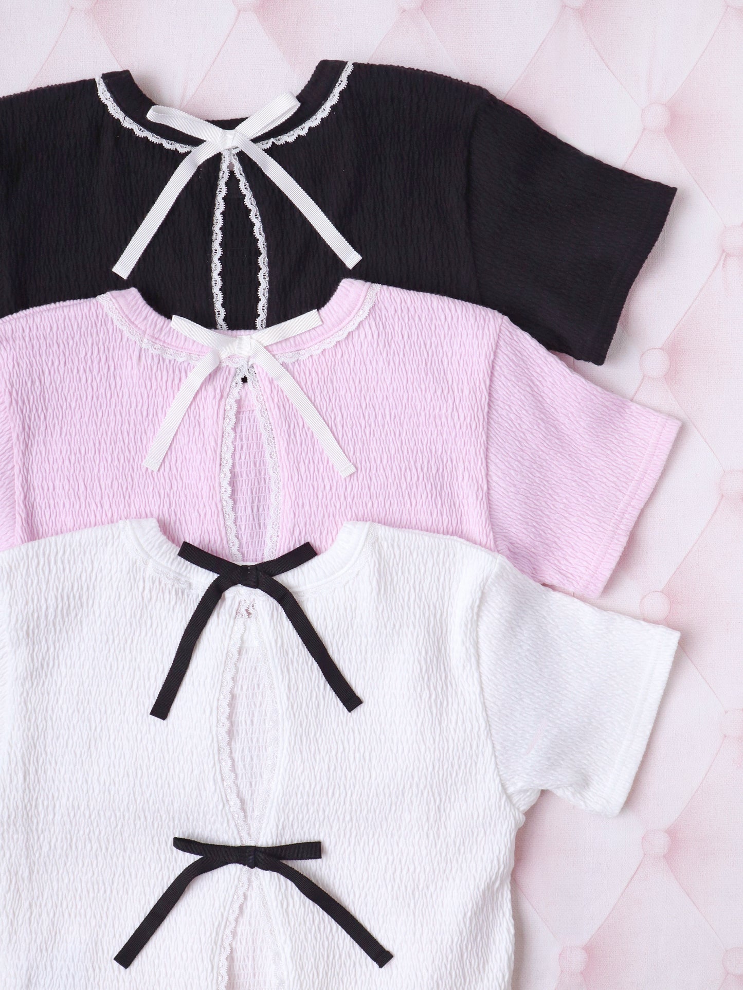LOVED BY YOU ribbon tee