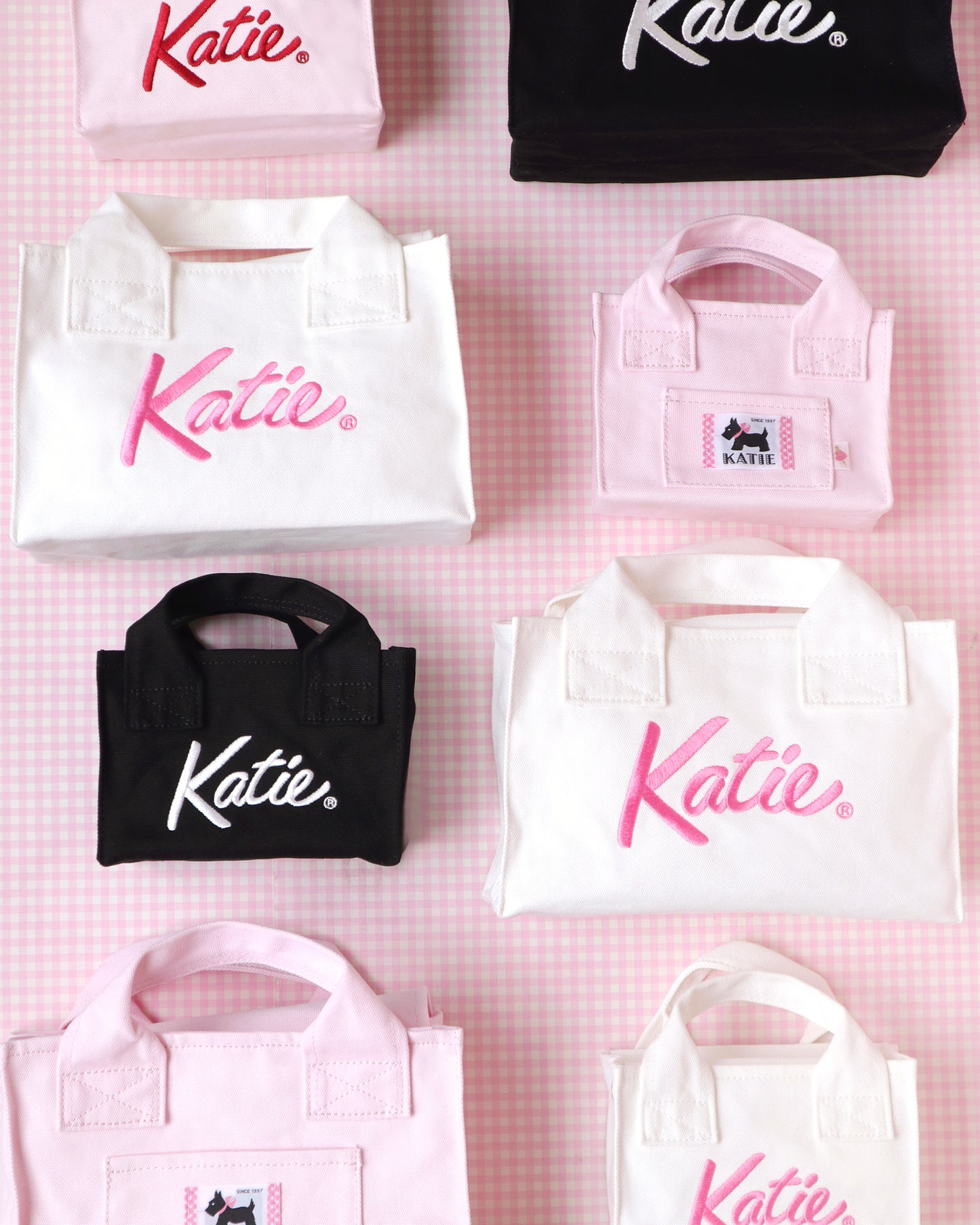 KATIE LOGO canvas mini tote