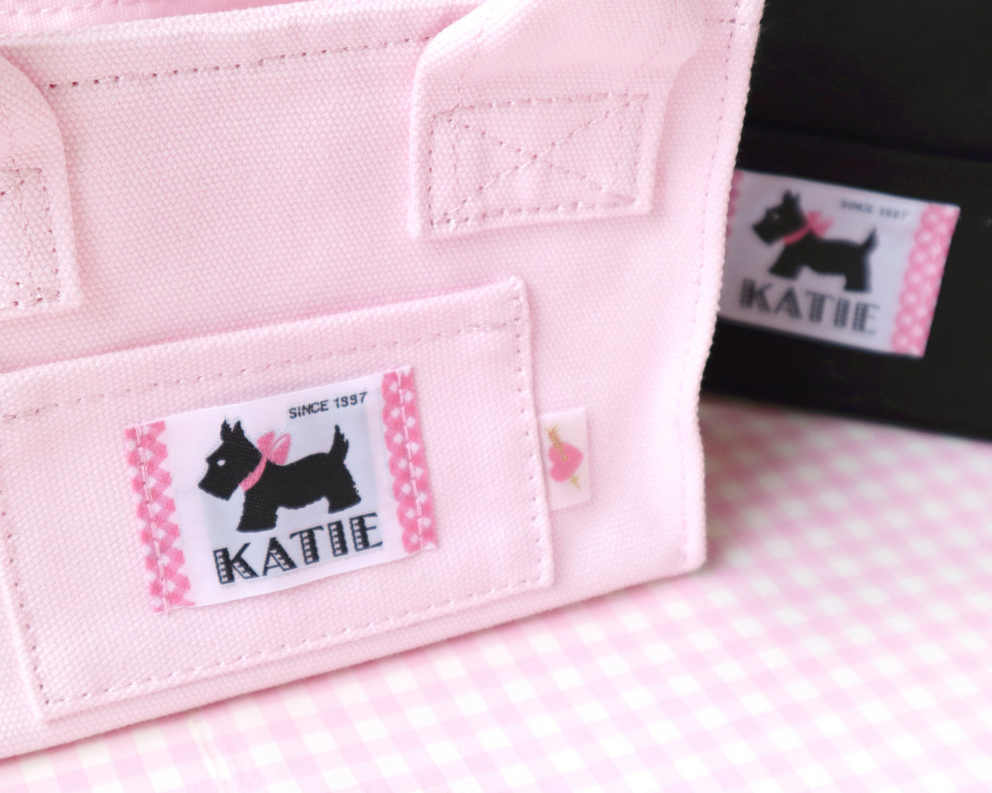 KATIE LOGO canvas mini tote