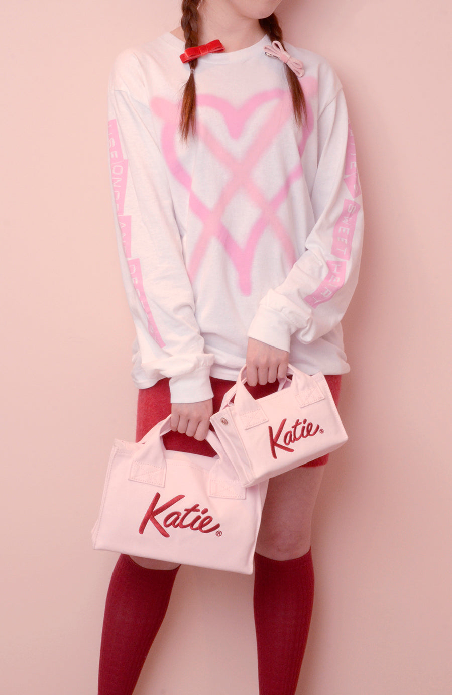 KATIE LOGO canvas mini tote