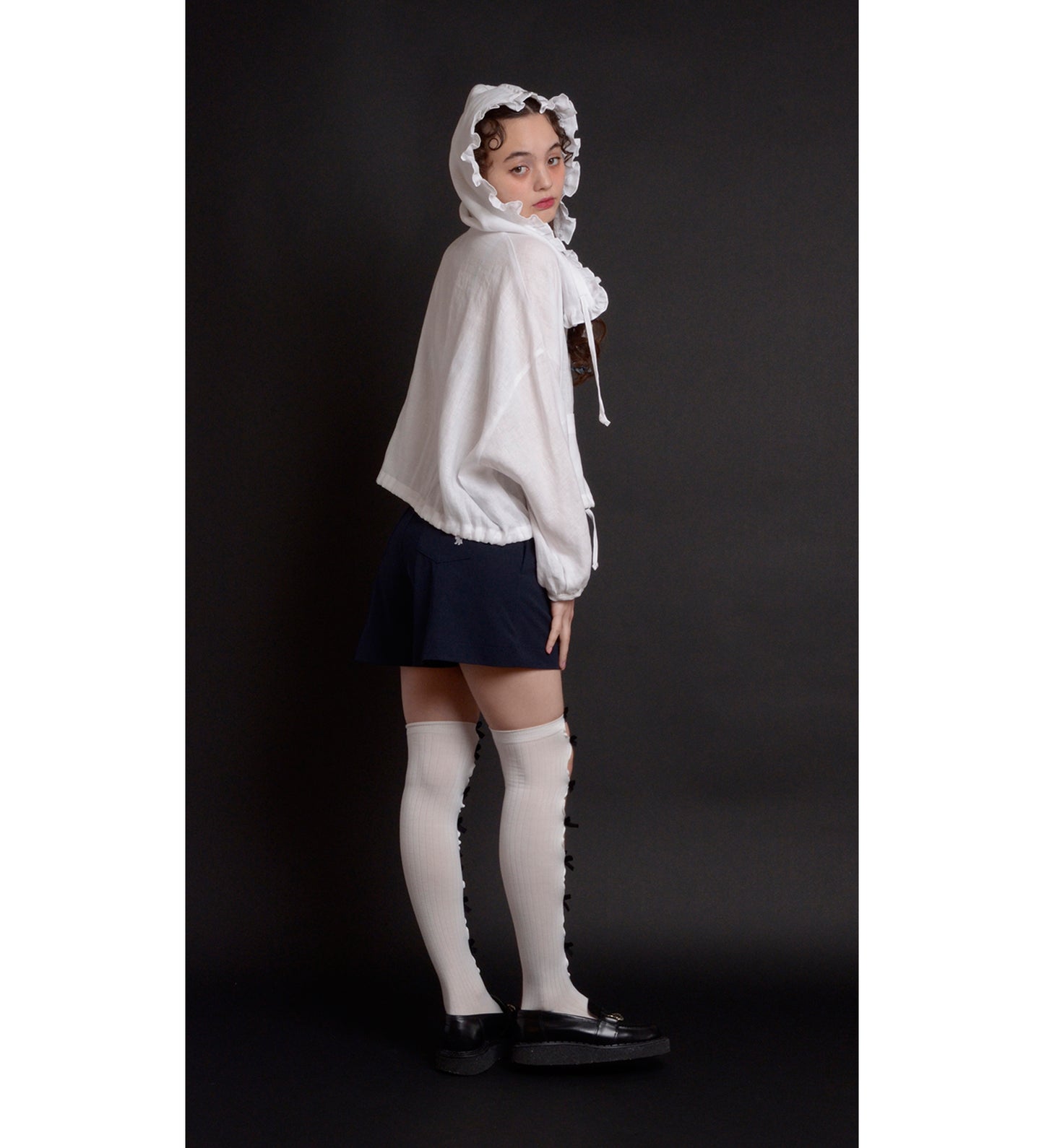 SUMMER WIND frill hood jacket