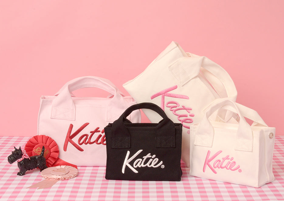 KATIE LOGO canvas mini tote