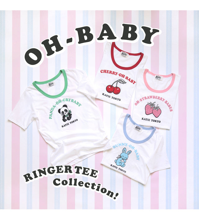 PANDA-OH-CRYBABY ringer tee