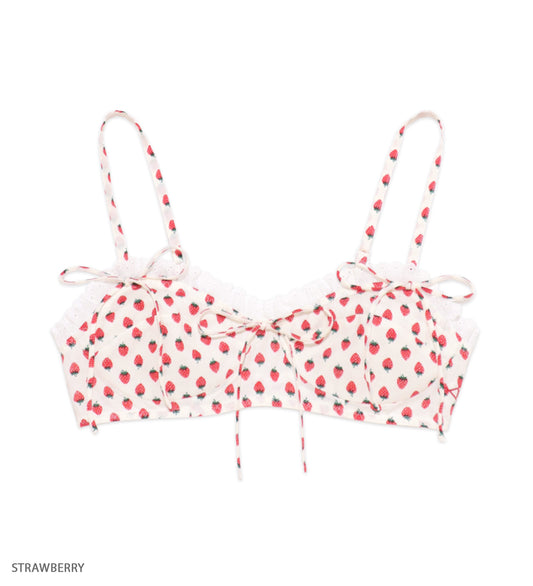 GIRL SUICIDE ribbon bralette