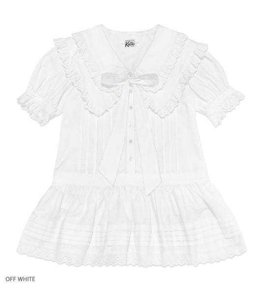 NO COUNTRY double collar mini dress