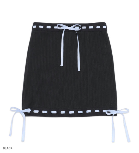 RIBBON TOSS ribbon mini skirt