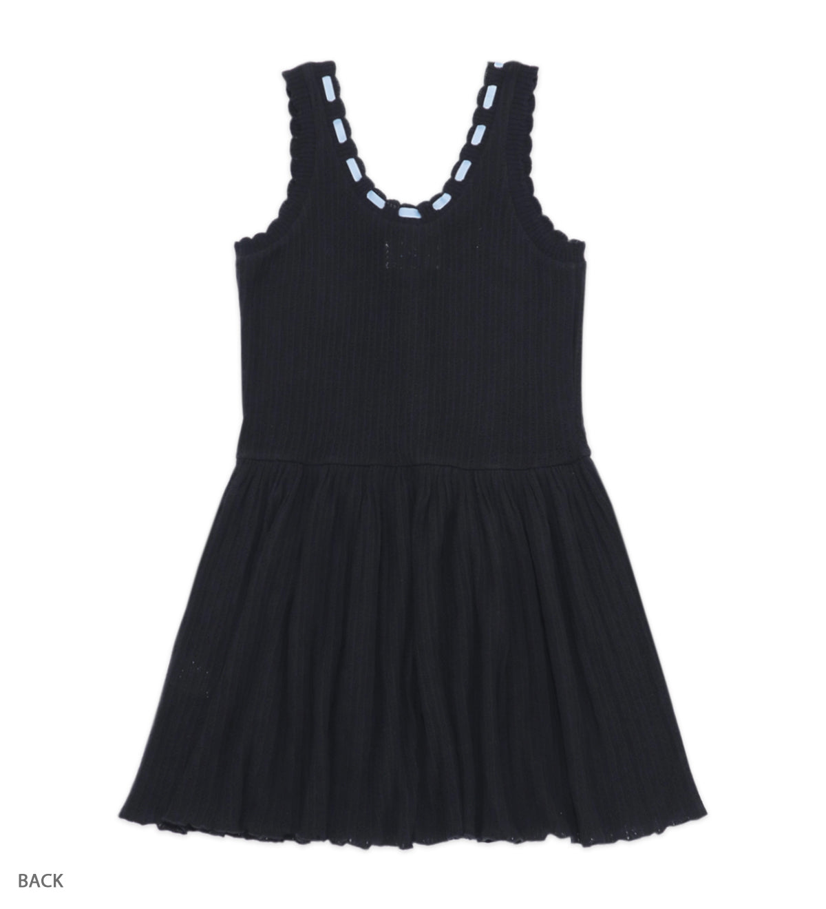 RIBBON TOSS no sleeve mini dress