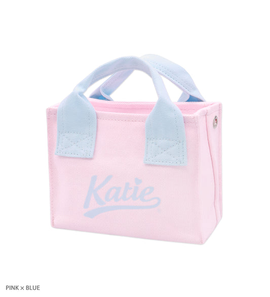 KATIE LOGO fluffy bunny canvas mini tote