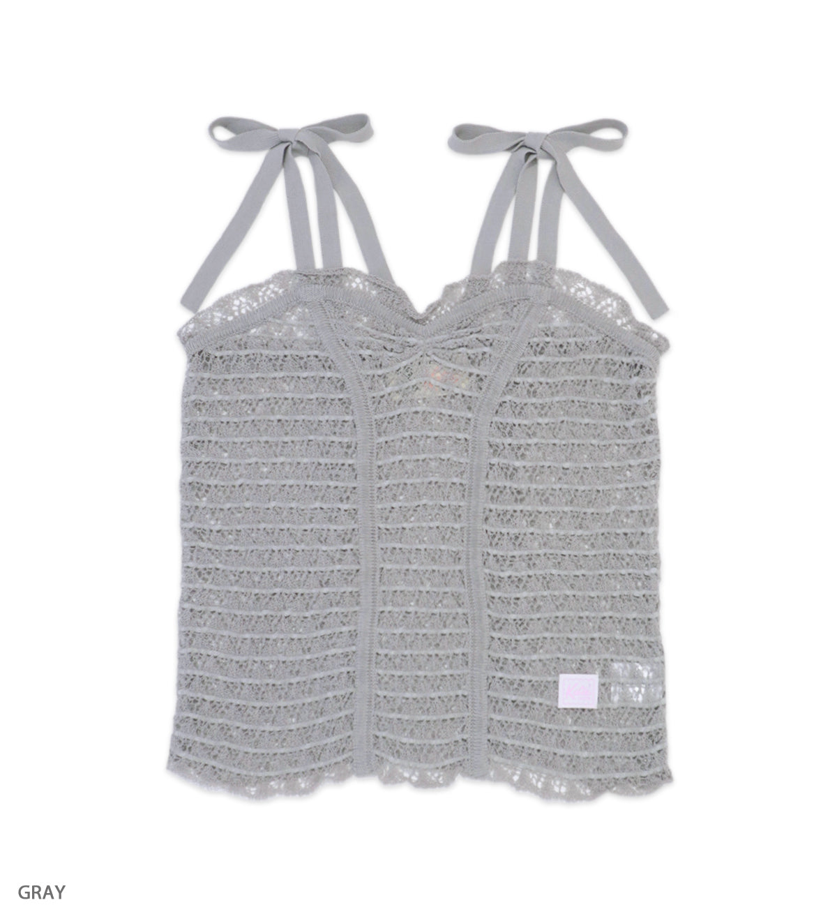 MY FAIR LACE ribbon camisole