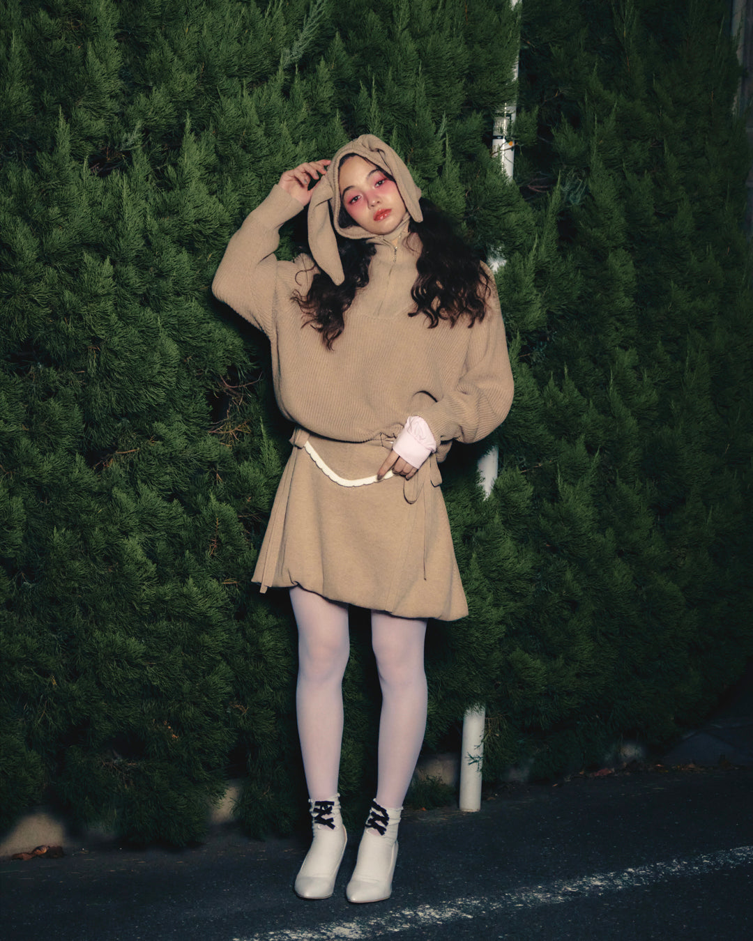 BUNNY HUNT knit half zip – Katie Tokyo