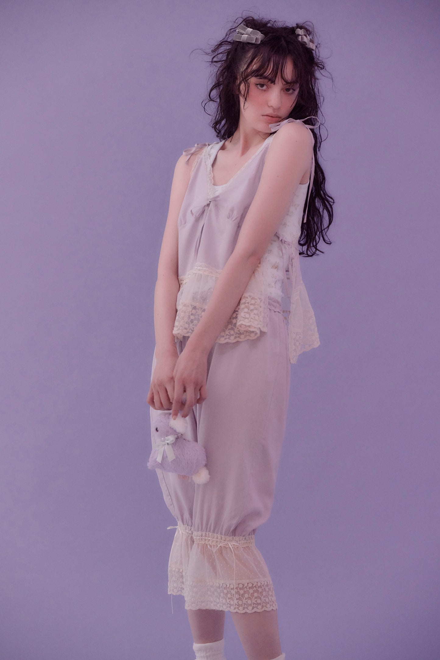 MAGIC TEA ribbon camisole