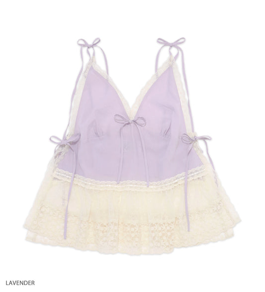 MAGIC TEA ribbon camisole