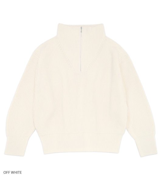 BUNNY HUNT knit half zip