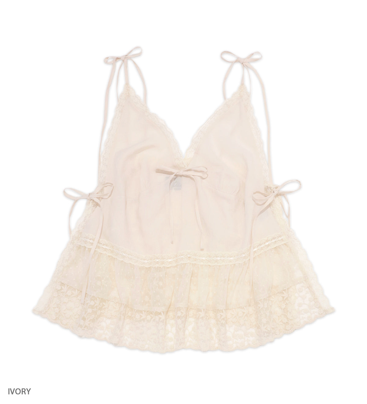 katie NO COUNTRY ribbon camisole 新品 Katie NO COUNTRY Ribbon