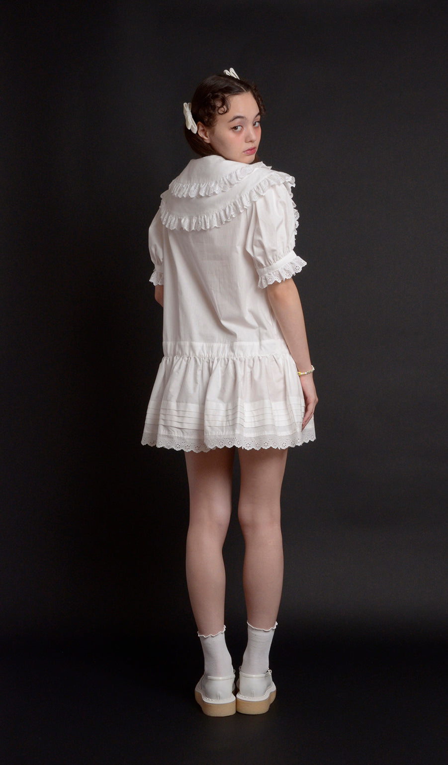 NO COUNTRY double collar mini dress