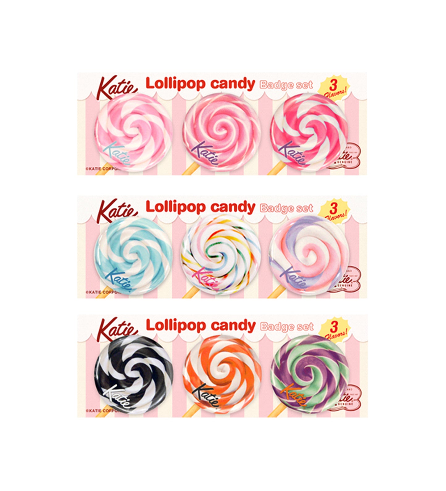 BADGE lollipop candy set